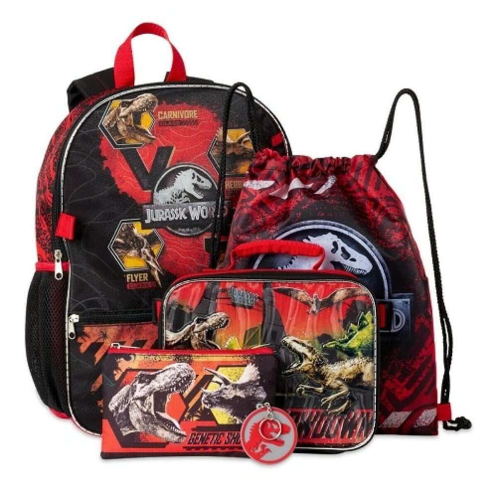 Jurassic World Backpack 5 piece Set